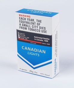 A Pack of Canadian Lights King Size Cigarettes
