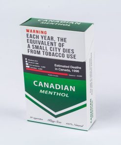 A Closed Pack of Canadian Menthol King Size