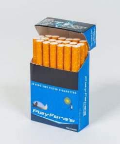 An Open Pack of Playfare's Full Flavour Cigarettes