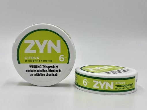 2 Containers of Zyn Citrus Nicotine Pouches 6mg