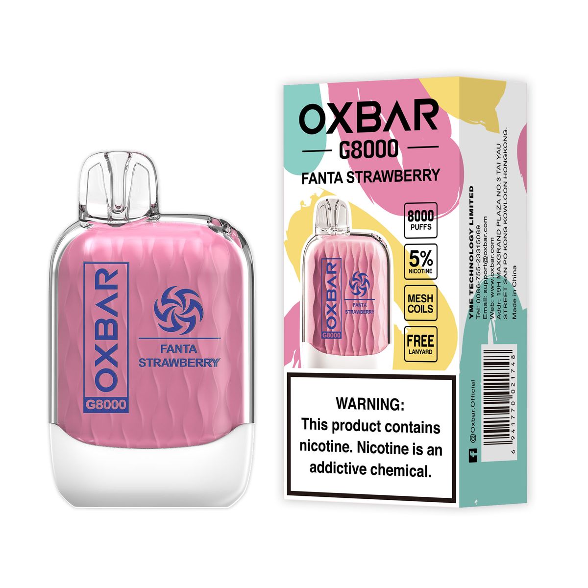 Buy OXBar 8000 5 Disposable Vape Native Smokes 4 Less